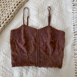 NWOT Buckle Embroidered Western Crop Top RED BY BKE